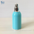 Frasco y botella sin aire de acrílico azul de 100 ml